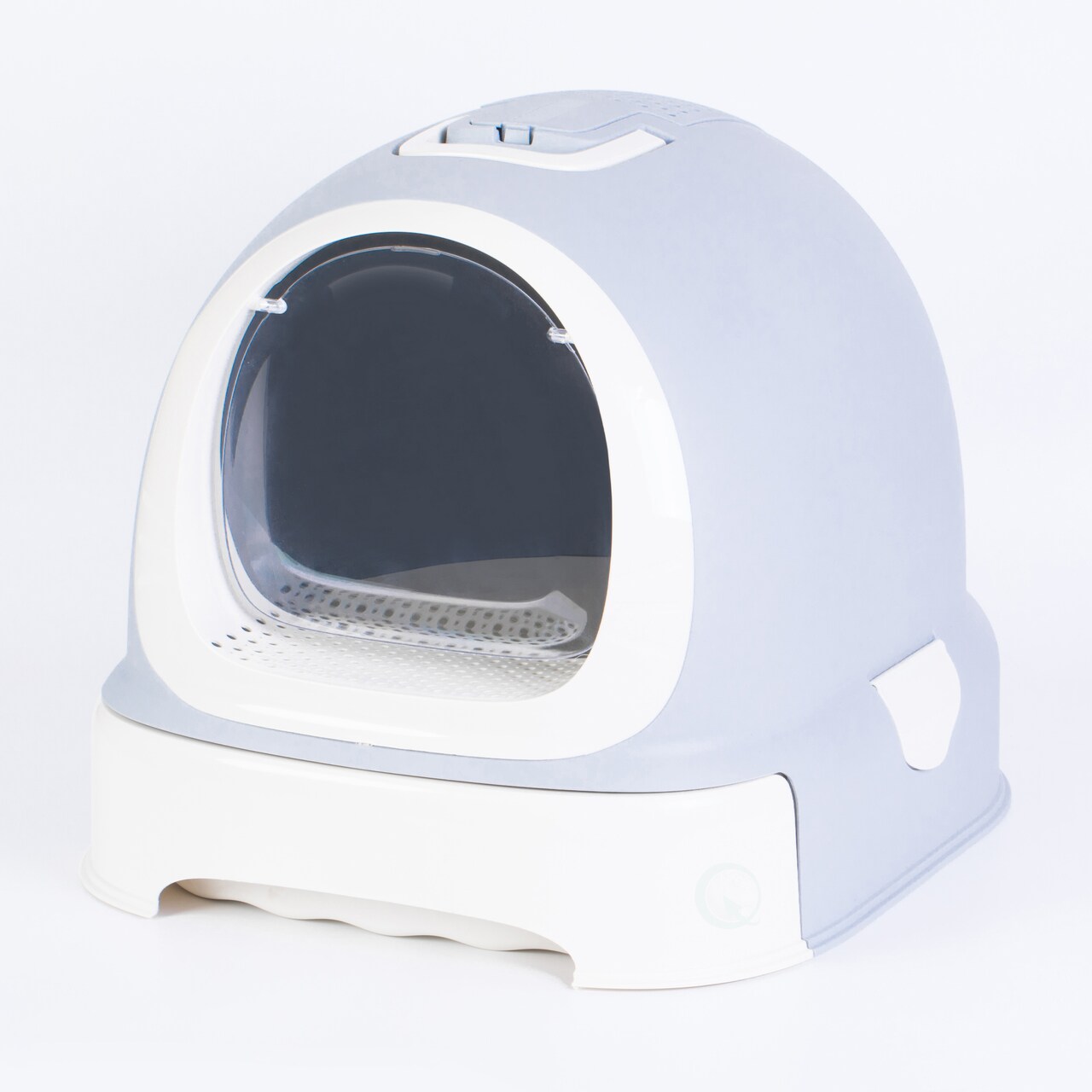 Fully Enclosed Hooded Litter Pan with Front Entry Odor Close Door, Cat Litter Scoop Included